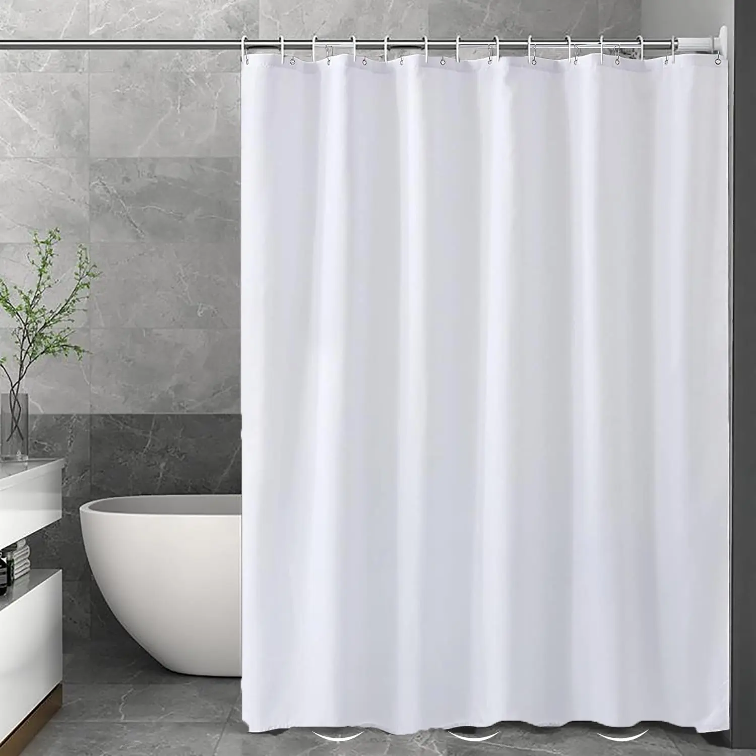 Custom Clear Shower Curtains Liner Lightweight PEVA, Shower Curtain Liner