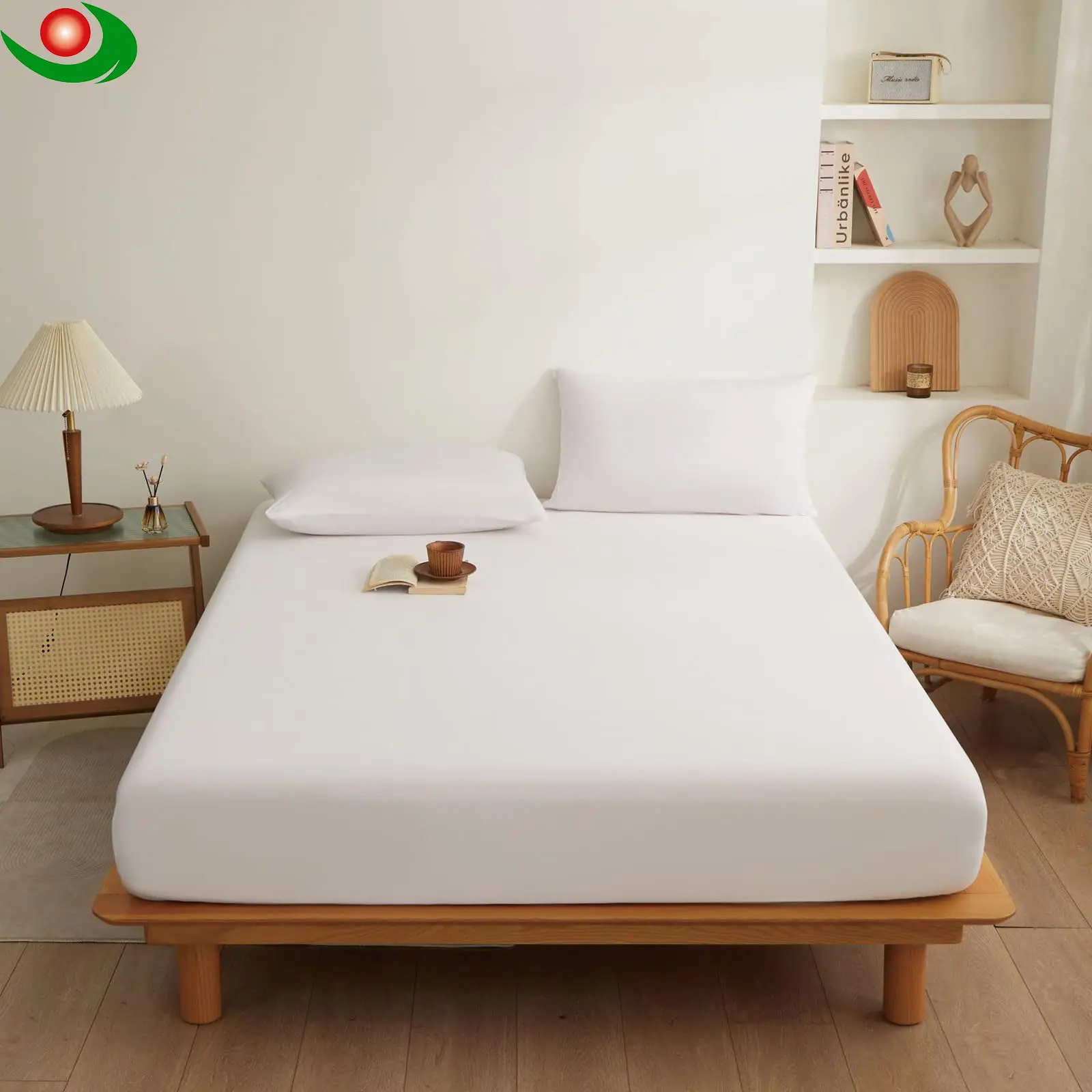 Premium Waterproof Terry Mattress Protector，Mattress Cover, Breathable, Fitted Style with Stretchable Pockets