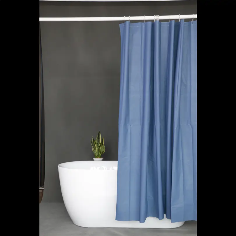 Shower Curtain Liner - Premium PEVA Shower Liner for Bathroom, BPA & PVC Free, No Chemical Smell, Lightweight Standard Size Shower Curtain with 3 Magnets, Metal Grommets -  Klein Blue