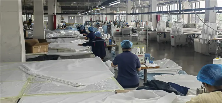 Workers in production