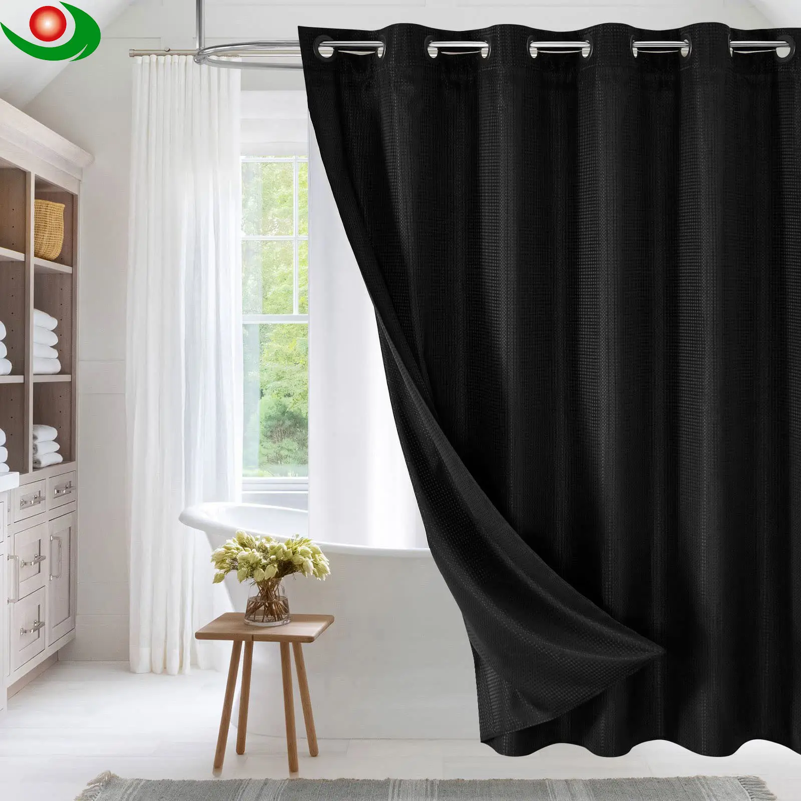 Premium Waterproof Shower Curtains – Customizable, Factory-Direct Prices Starting at $2!